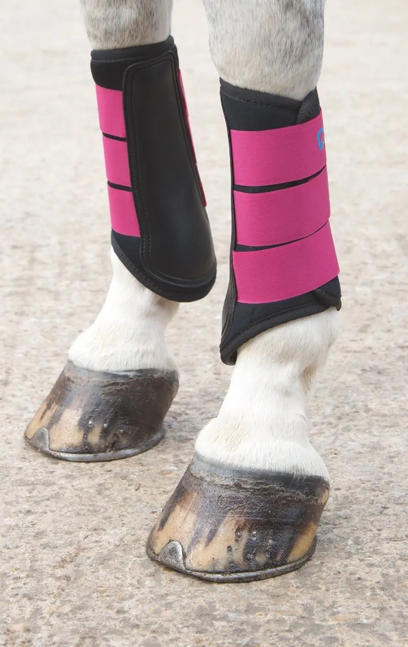 ARMA Neoprene Brushing Boots in Raspberry-1